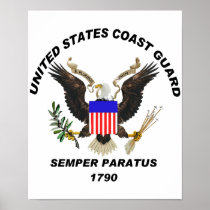 USCG Semper Paratus LIGHT Print