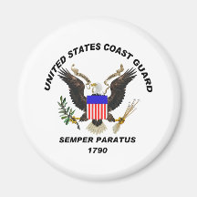 USCG Semper Paratus LIGHT Refrigerator Magnet