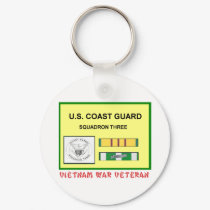 USCG SQUADRON THREE VIETNAM WAR VET keychains