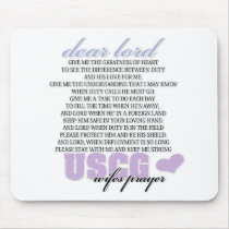 USCG Wife's Prayer mousepads by hooah_designs USCG Wife's Prayer mousepads