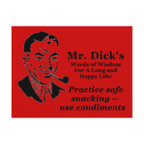 Use Condiments Postcard