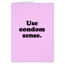 USE CONDOM SENSE cards