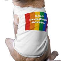 Use condom sense dog tshirt