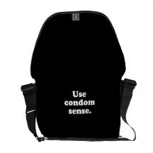 Use condom sense  courier bag