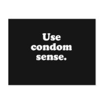 Use condom sense postcards