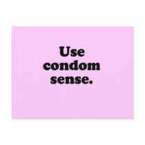 USE CONDOM SENSE postcards