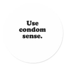 USE CONDOM SENSE stickers