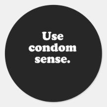 Use condom sense  sticker