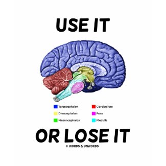 Use It Or Lose It (Brain Anatomy Humor Saying) shirt