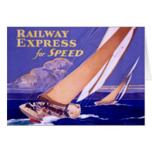 Use Railway Express For Speedy Delivery. Greeting Card