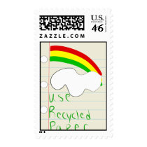 Use Recycled Paper Postage stamps