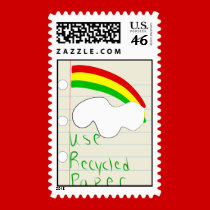 Use Recycled Paper Postage postage