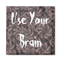 Use Your Brain magnets by TwisTile Use Your Brain magnets