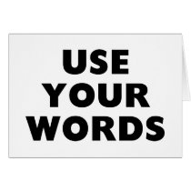 Use Your Words Cards