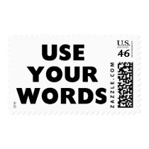 Use Your Words postage