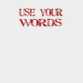 Employez vos mots t-shirts