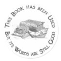 Used Book Gift Bookplate sticker