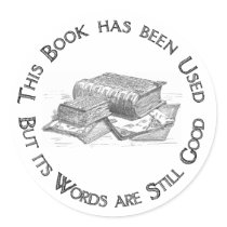 Used Book Gift Bookplate stickers