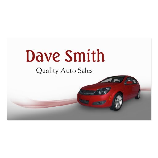 Used Car Dealer and Service Business Card Templates (front side)