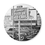 Used Car Lot Vintage Hollywood California Magnets