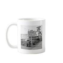 Used Car Lot Vintage Hollywood California Mugs