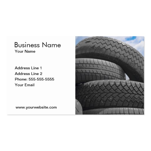 Used Tires Business Card Zazzle