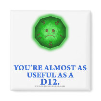 Useful As a D12 Refrigerator Magnets