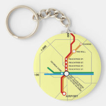 Useful Atlanta Subway Map Key Chains