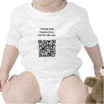 Useless QR Code: I Wonder... t-shirts