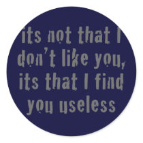 Useless Round Stickers