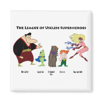Useless Superheroes Magnet