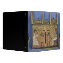 Ushabti casket with a scene of psychostasis 3 ring binder