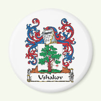 Ushakov Family Crest Magnet