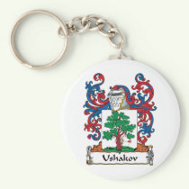 Ushakov Family Crest Keychain
