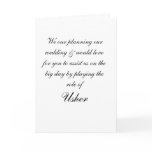 Usher Greeting Cards
