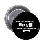 Usher White on Black Buttons