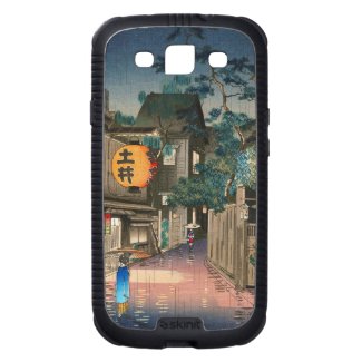 Ushigome Kagurazaka Tsuchiya Koitsu shin hanga Samsung Galaxy S3 Cover