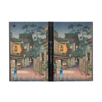 Ushigome Kagurazaka Tsuchiya Koitsu shin hanga Cover For iPad Mini