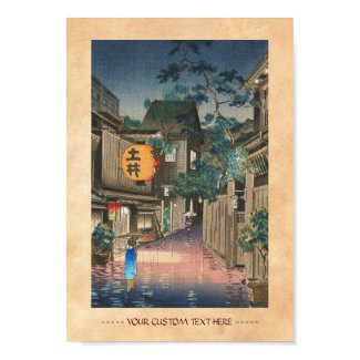 Ushigome Kagurazaka Tsuchiya Koitsu shin hanga Poster