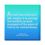 Using Gifts from God 1 Peter 4:10 magnets