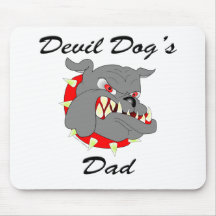 USMC Devil Dog's Dad Mouse Pad
