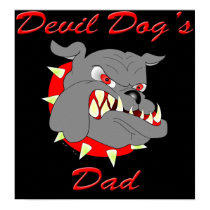 USMC Devil Dog's Dad posters by militarymarinecorps USMC Devil Dog's Dad posters