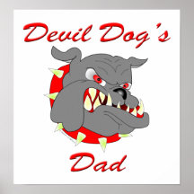 USMC Devil Dog's Dad Posters