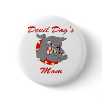 USMC Devil Dog's Mom Button
