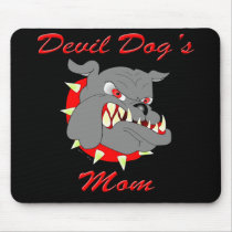 USMC Devil Dog's Mom Mouse Pad