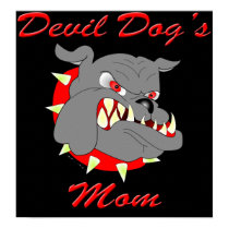 USMC Devil Dog's Mom posters by militarymarinecorps USMC Devil Dog's Mom posters