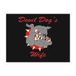 USMC Devil Dog's Wife Post Card