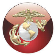 USMC Eagle, Globe & Anchor (EGA) [3D] Sticker