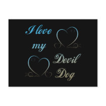 USMC I Love My Devil Dog postcards by militarymarinecorps USMC I Love My Devil Dog postcards
