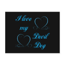 USMC I Love My Devil Dog postcards by militarymarinecorps USMC I Love My Devil Dog postcards